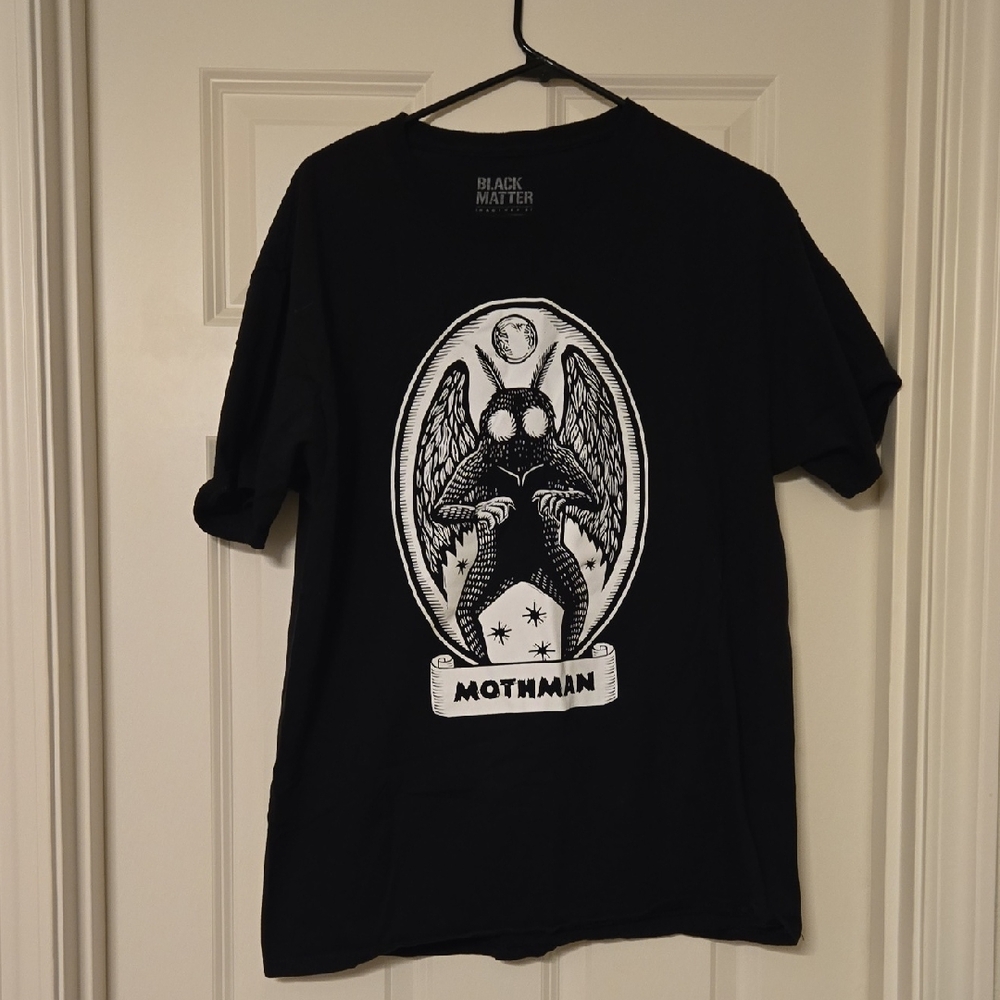 Black Matter Mothman Graphic Tee in Black and White
